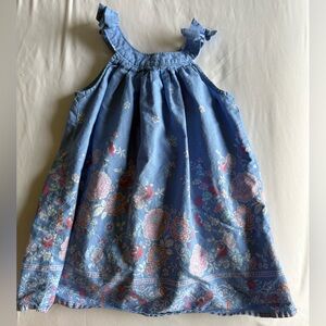 Baby Gap | Blue Cotton Floral Dress